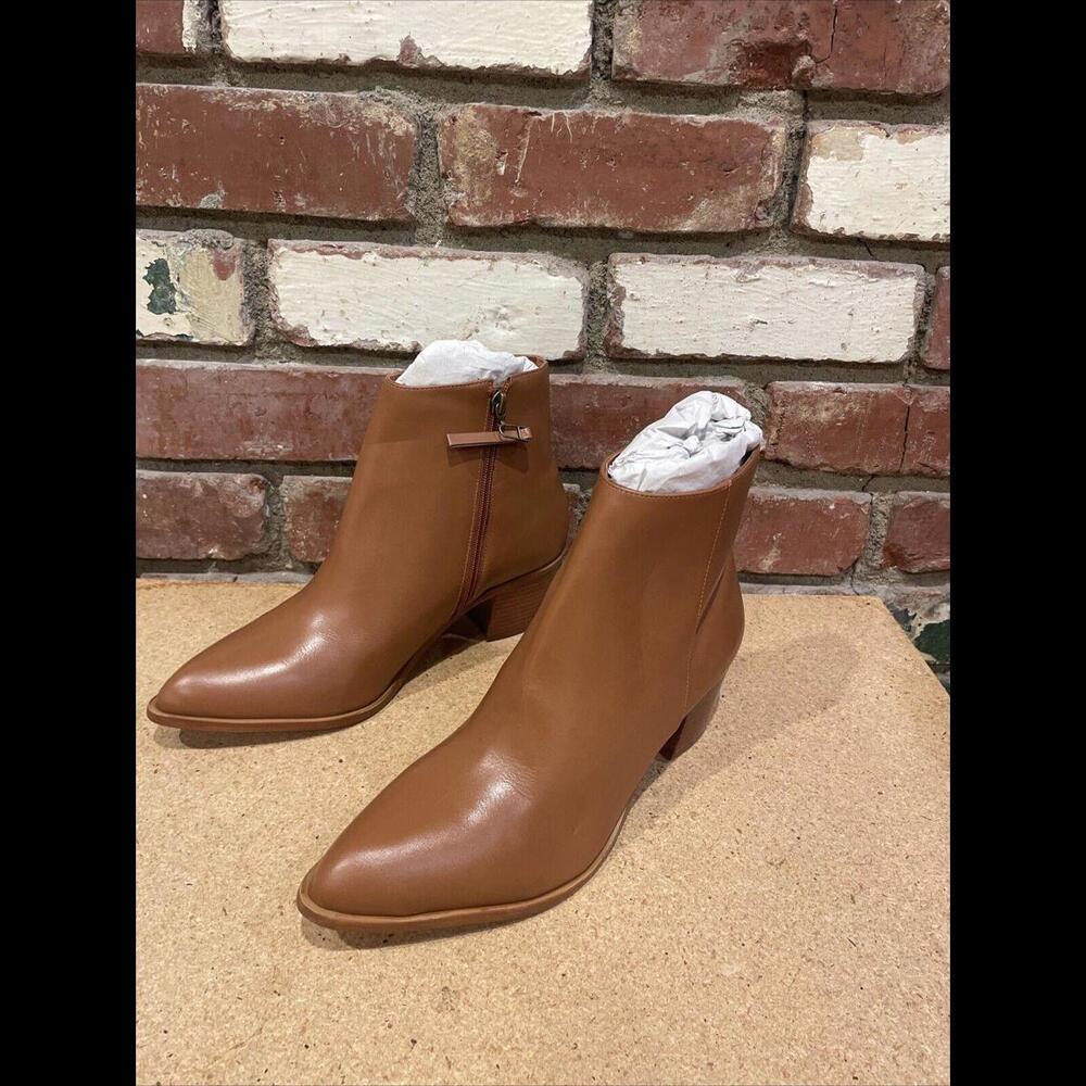 Anthropologie Able Nikki Brown Ankle Boots New - Picture 8 of 12
